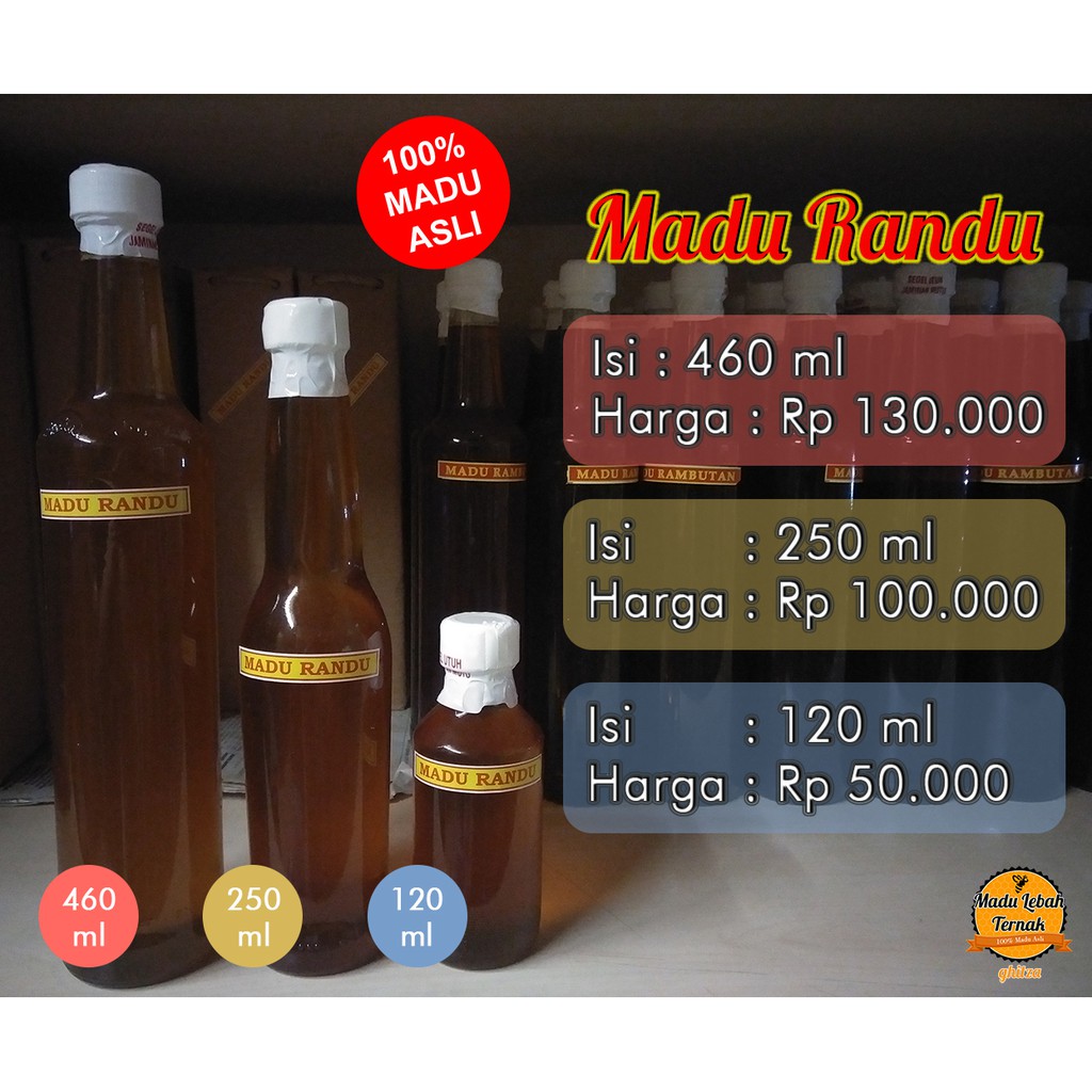 

MADU RANDU - MADU ASLI - MADU LEBAH TERNAK