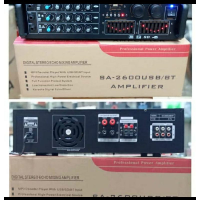 Power Amplifier WESTON SA-2600 USB BLUETOOTH