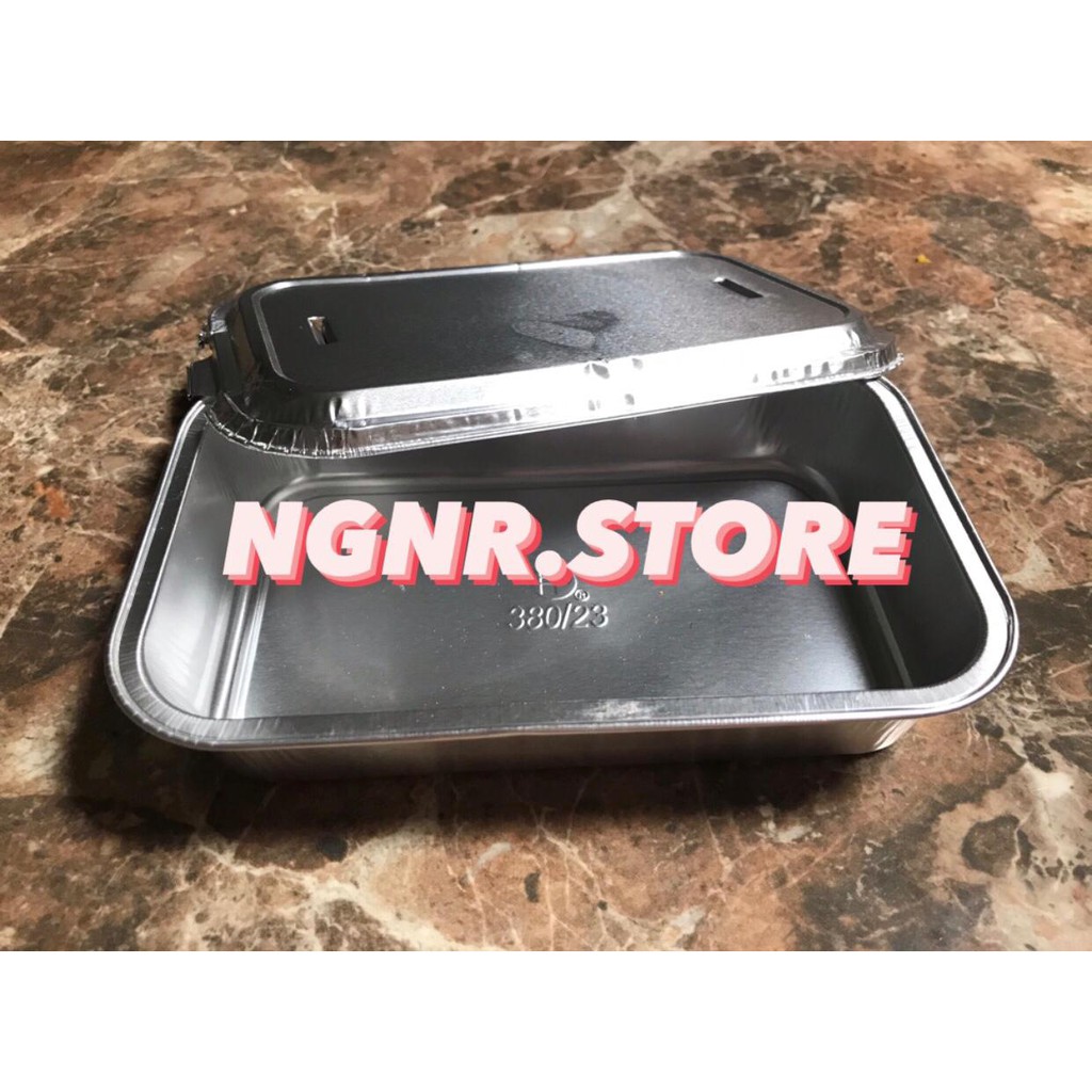 WADAH / TRAY KINGFOIL ALUMUNIUM OX 360 + TUTUP / ALUMUNIUM FOIL