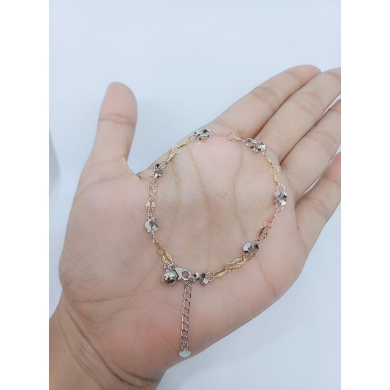 gelang rantai belimbing variasi silver925 kombi warna