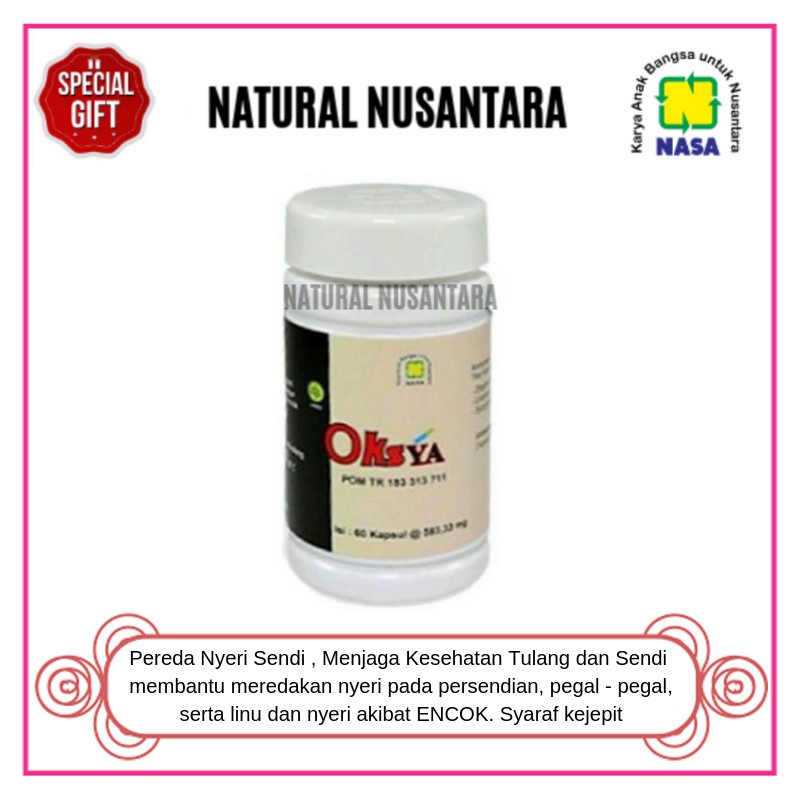 

OKSYA Untuk Syaraf Kejepit / Original Nasa / Pereda Nyeri Sendi / Menjaga Kesehatan Tulang dan Sendi