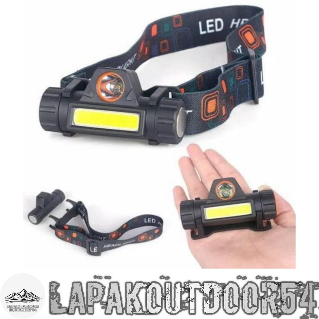 Headlamp usb charger / senter kepala led /senter camping / senter gunung / senter kepala charging