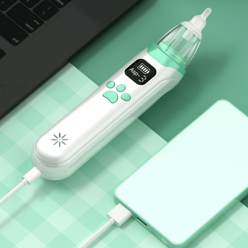 Mary Aspirator Pembersih Hidung Elektrik USB Rechargeable 3 Level Dengan Musik + Lampu Untuk Bayi Newborn