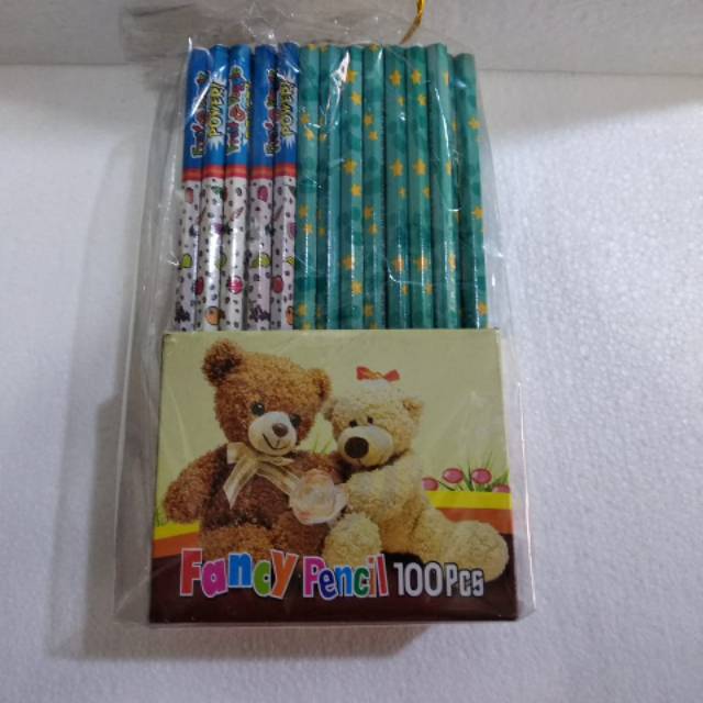 

Pensil kayu 2b 1 pck isi 100 pensil Fancy isi 100 pcs