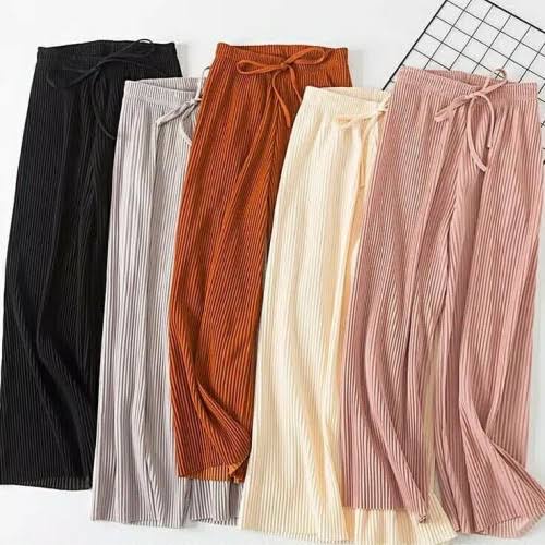 Celana Kulot Plisket lidi Ribbon Pleated Cullotes Celana Bawahan Wanita