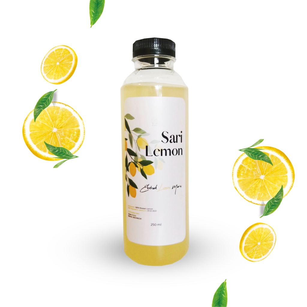 Sari Lemon 250ml asli untuk diet tanpa pengawet extrak lemon perasan lemon perasan jeruk lemon minuman lemon diet minuman diet sehat air perasan lemon