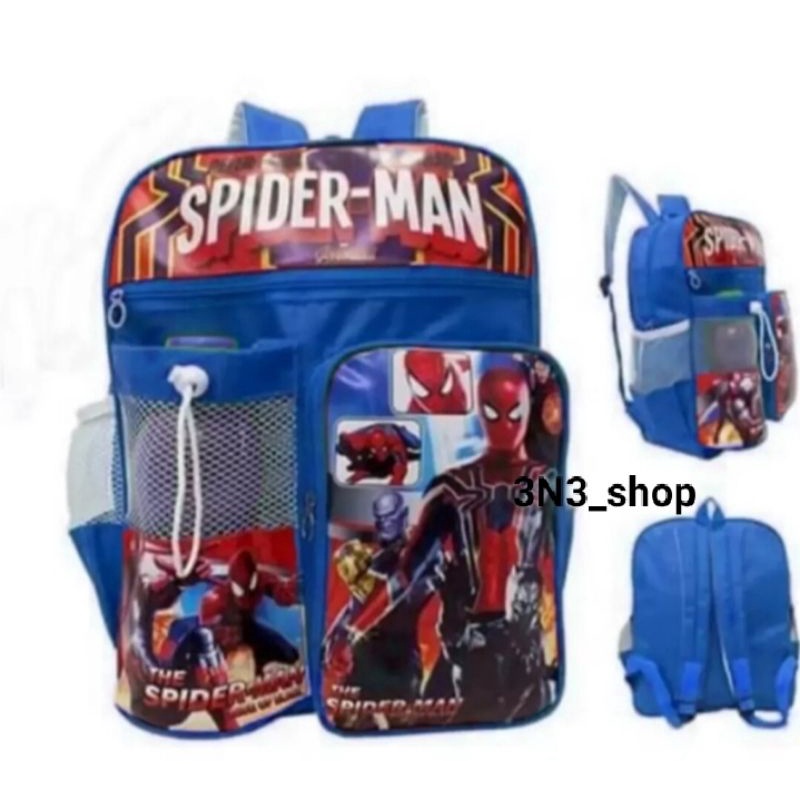 TAS RANSEL ANAK TK/SD SPIDERMAN BERHADIAH BOTOL