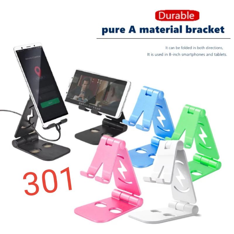 Holder Tab Tablet Handphone Smartphone HP Stand Standing meja dudukan Lipat 2in1 phone Fashion