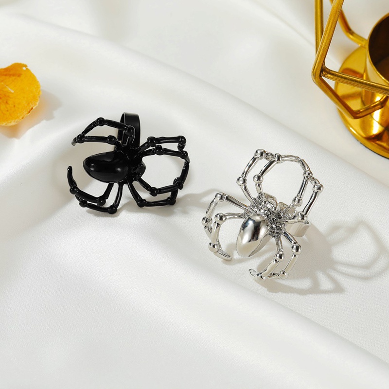 Cincin Model Laba-Laba Gaya Eropa Amerika Untuk Properti Halloween