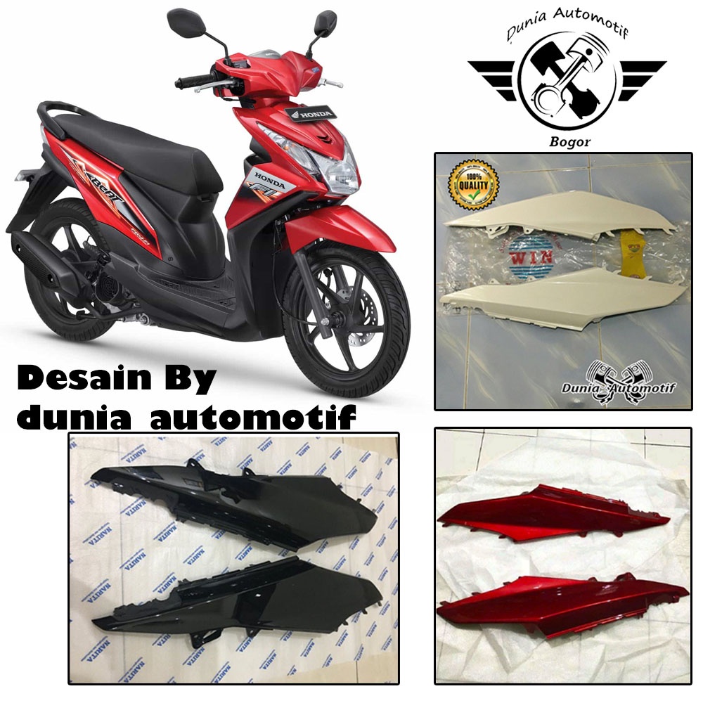 Cover Body Samping Honda Beat Fi 2013 2014 2015 2016 Warna Putih Hitam Merah