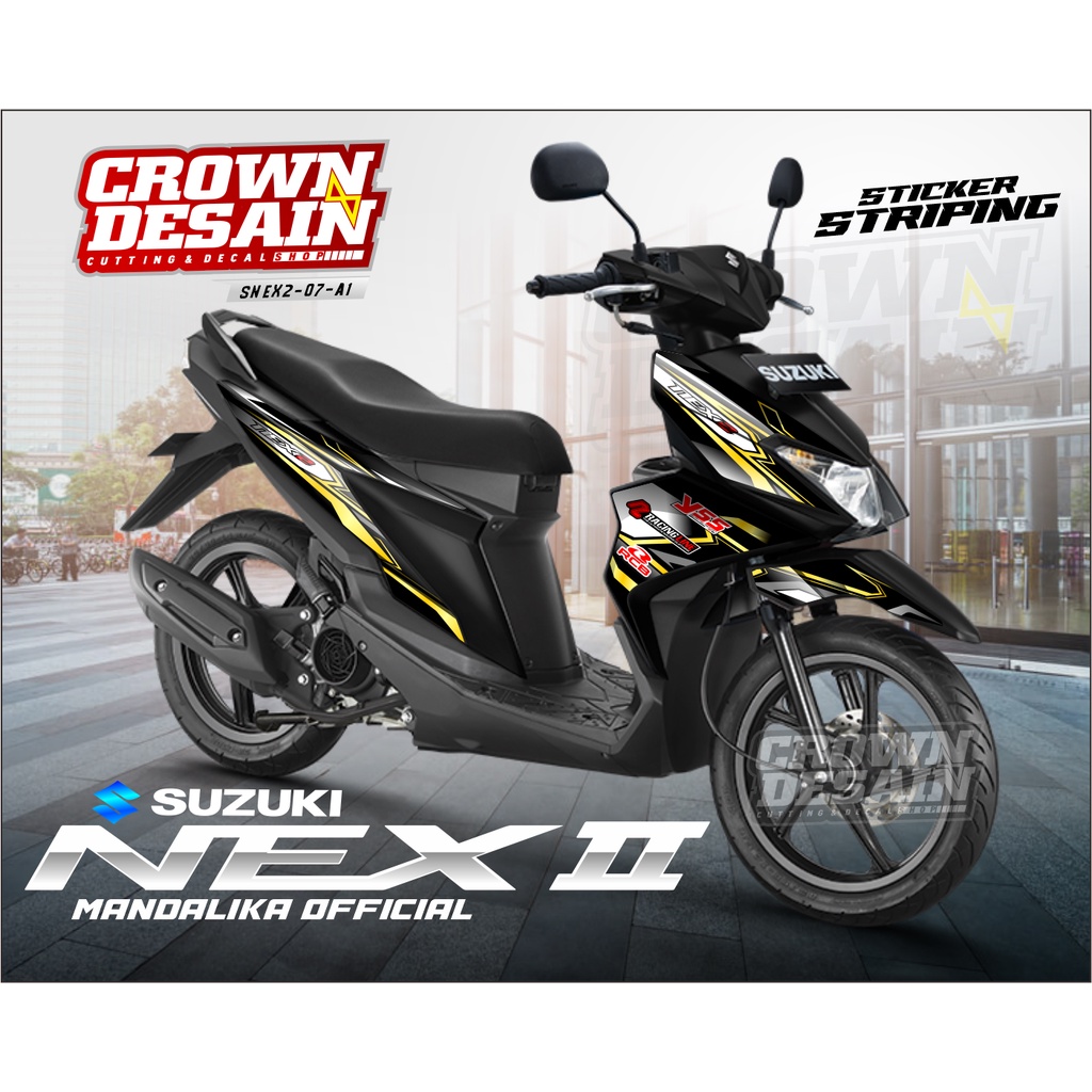 Striping Suzuki NEX2/Custom stiker motor/NEX2/Variasi Stiker Motor