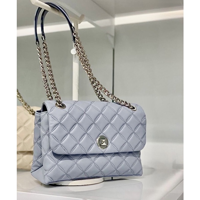 PRELOVED VVGC KATE SPADE NATALIA MEDIUM FLAP SHOULDER WARNA BRUSH STEEL