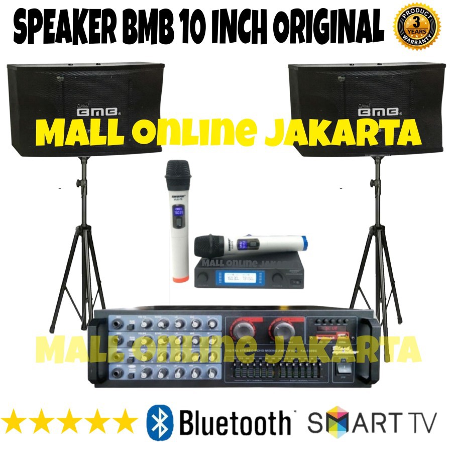 Paket Speaker BMB 10 inch original sound system blackspider ka 130be