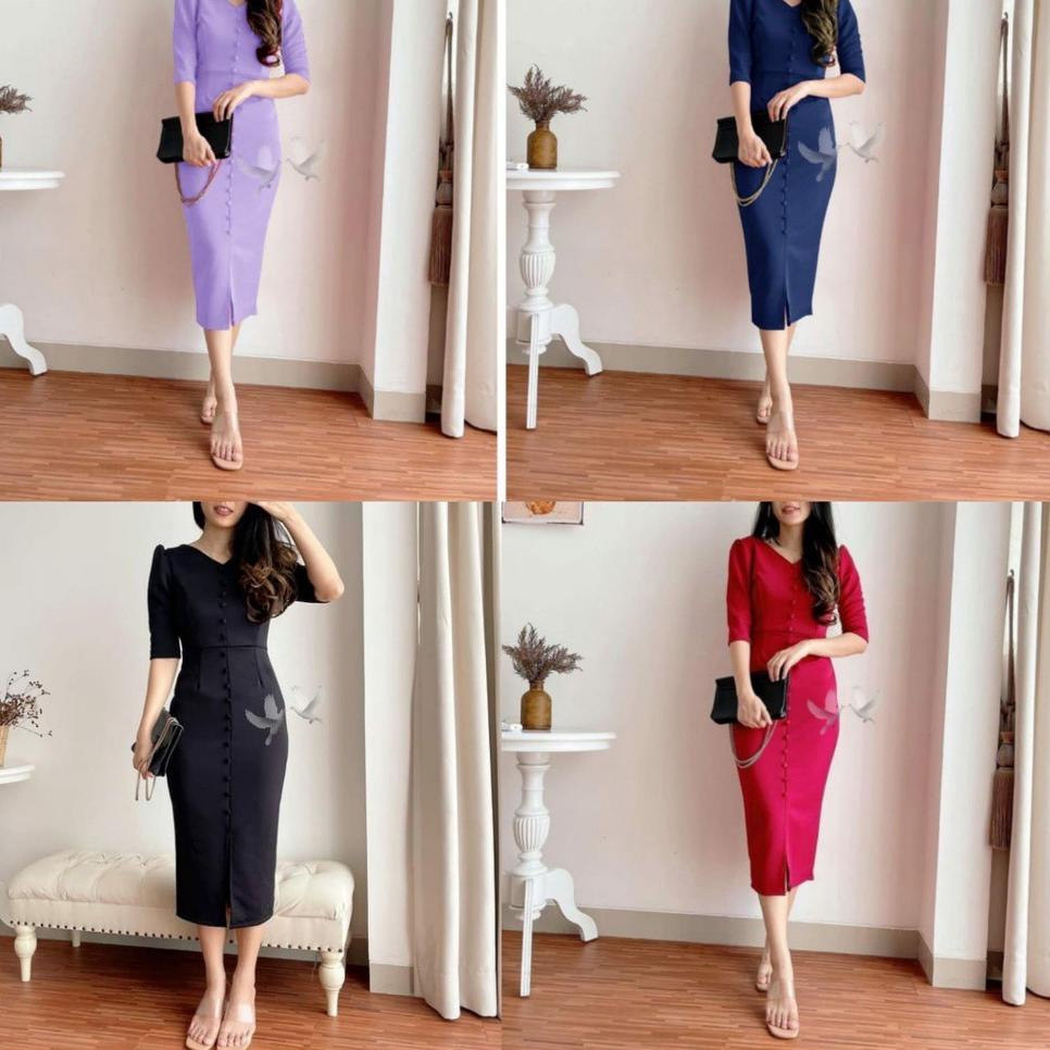[PRODUK JRTZA] Mini dress Korea / DRESS SCUBA HANY DAHAYU / DRESS BODYCON SCUBA PREMIUM JUMBO / dres