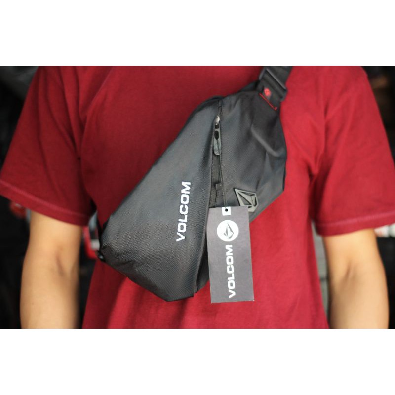 WAISTBAG VOLCOM TAS SELEMPANG PRIA WANITA KOMPEK TAS SLEMPANG PINGGANG