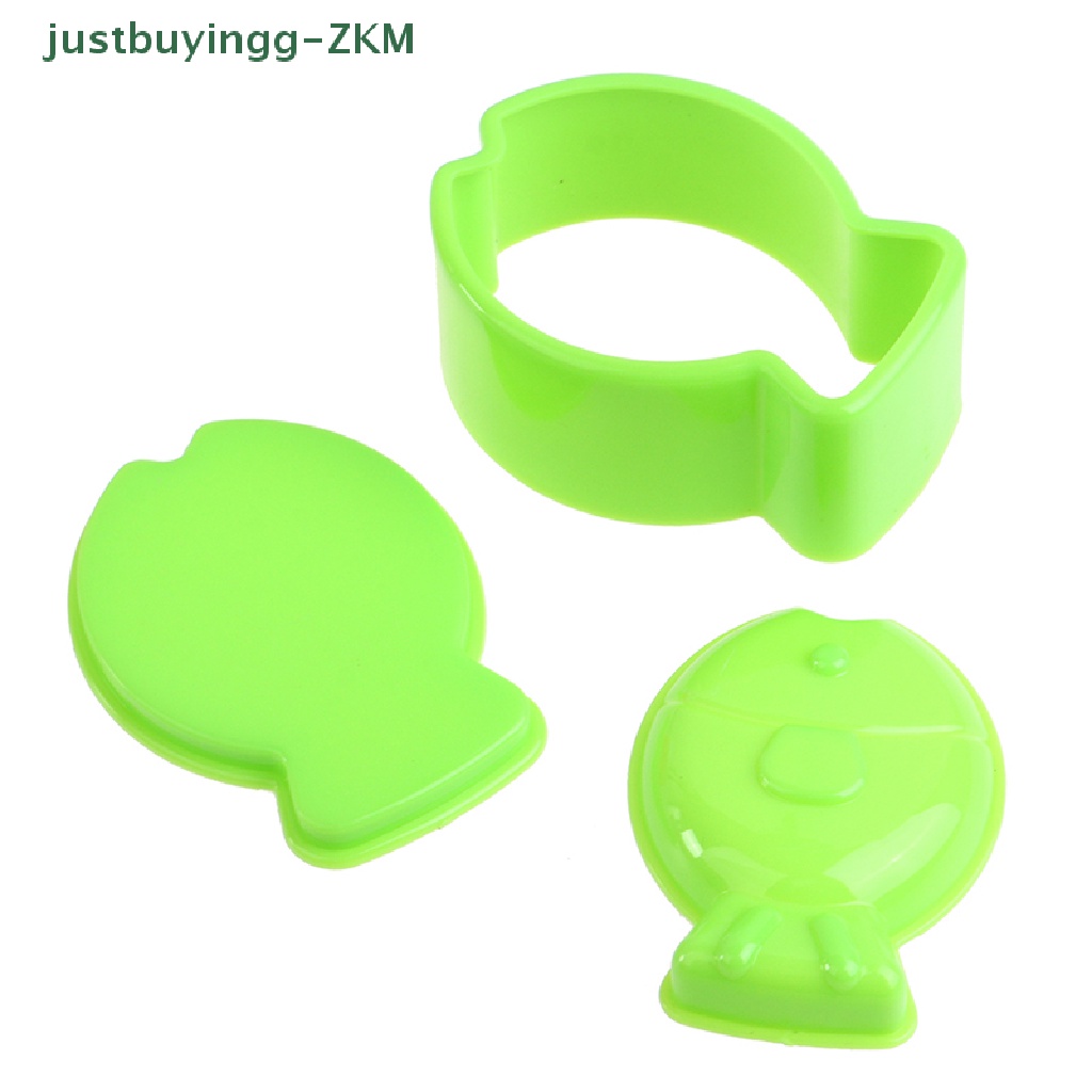 3pcs / set Alat Cetakan Pembuat Bola Nasi Sushi 3 Hewan Untuk Dekorasi