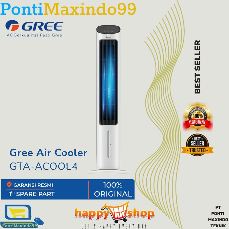 Jual GREE TOWER FAN AIR COOLER GTAACOOL4 KAPASITAS 4 Liter Shopee