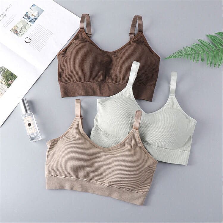 ASK.id - Bra Wanita Model One-Piece Bra Bralette Push Up dengan Bahan Tipis bra16