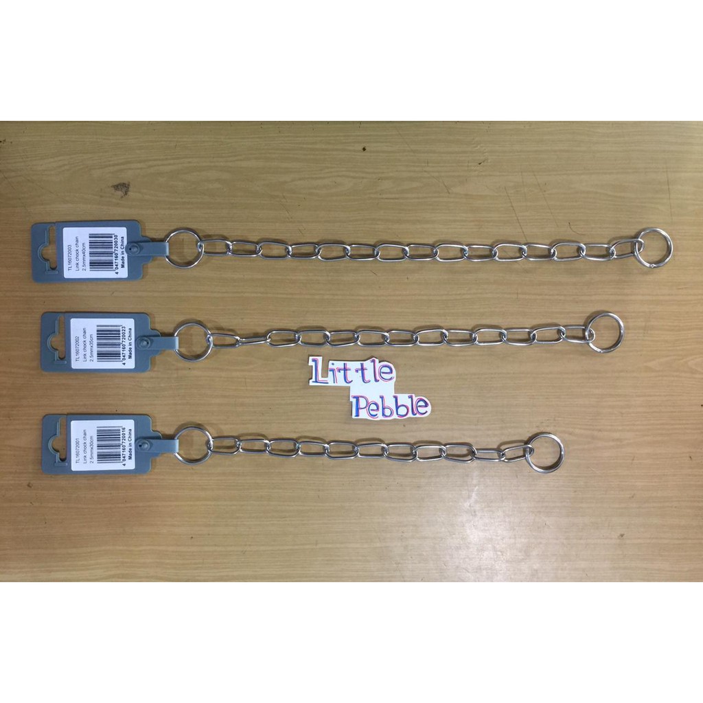 Panda Rantai Leher Anjing Stainless Steel  Long Link Choke Chain 2.5mm