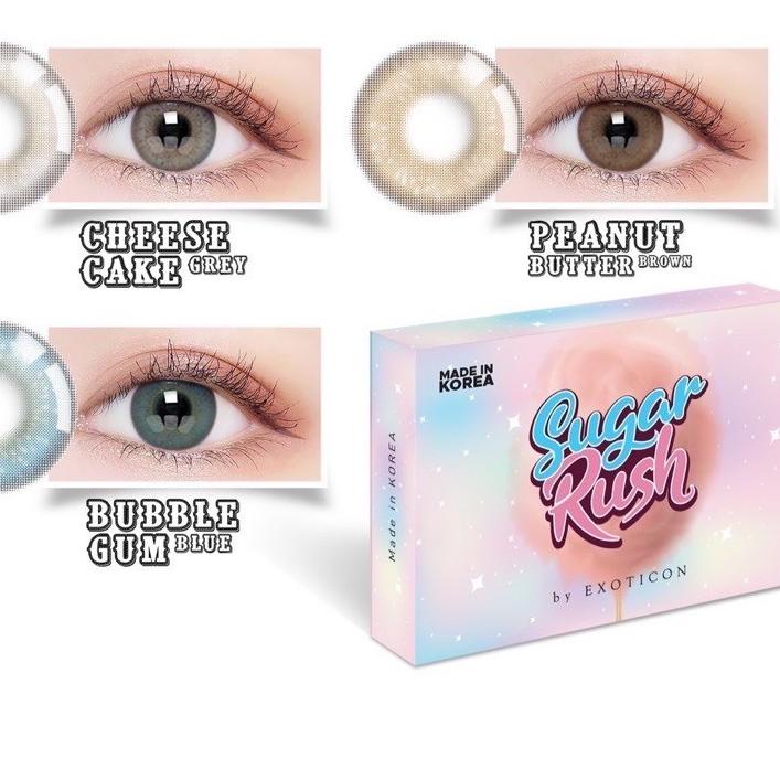 [Limited Sale] Softlens X2 SUGAR RUSH Normal 14,2 MM / Soflen SUGAR RUSH X2 Exoticon Berkualitas