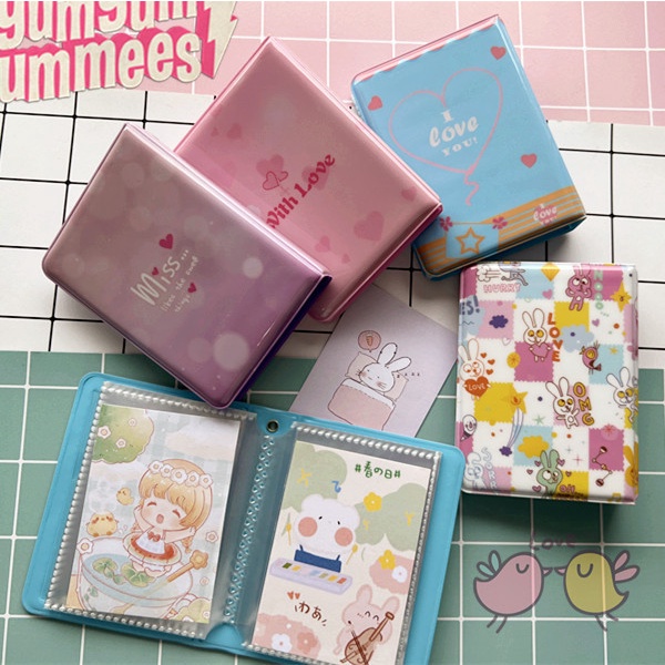 Kawaii Mini 3inch Album Foto Buku Penyimpanan Photocard