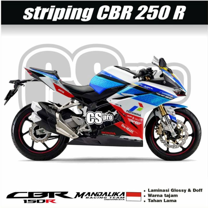DECAL STRIPING MOTOR CBR 250 R NEW / DECAL STIKER HONDA CBR 250R / DECAL CBR 250R MANDALIKA / STIKER