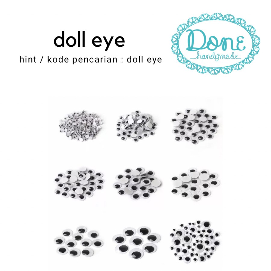 Mata boneka swirl eye doll eye doll eyes bahan kerajinan tangan anak