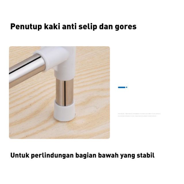 RAK PENYIMPANAN PERALATAN DAPUR MULTILAYER / RAK STAINLESS DAPUR 4 SUSUN TAHAN BERAT VD