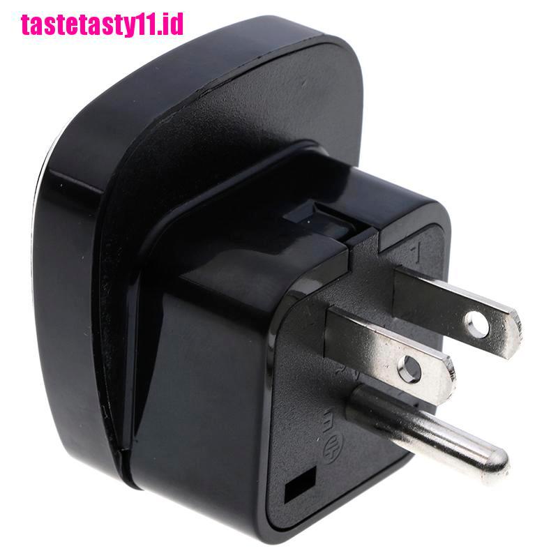 【TTID】Universal EU UK AU to US USA Canada AC travel power plug adapter converte