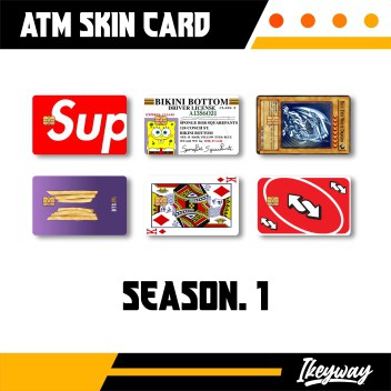 ATM Skin Card/Skin Kartu ATM & E-MONEY/Sticker ATM/Pelindung ATM Season 1