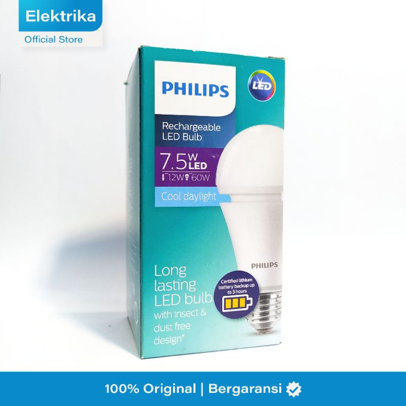 Lampu Bohlam Led Emergency PHILIPS Rechargeable 7.5/9 Watt