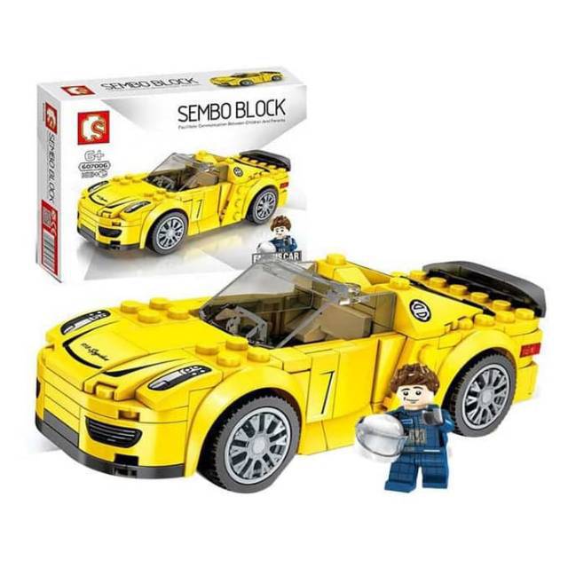 Mainan Sembo Block Mobil Sedan Spyder - Sembo Block Lego Mobil Sedan