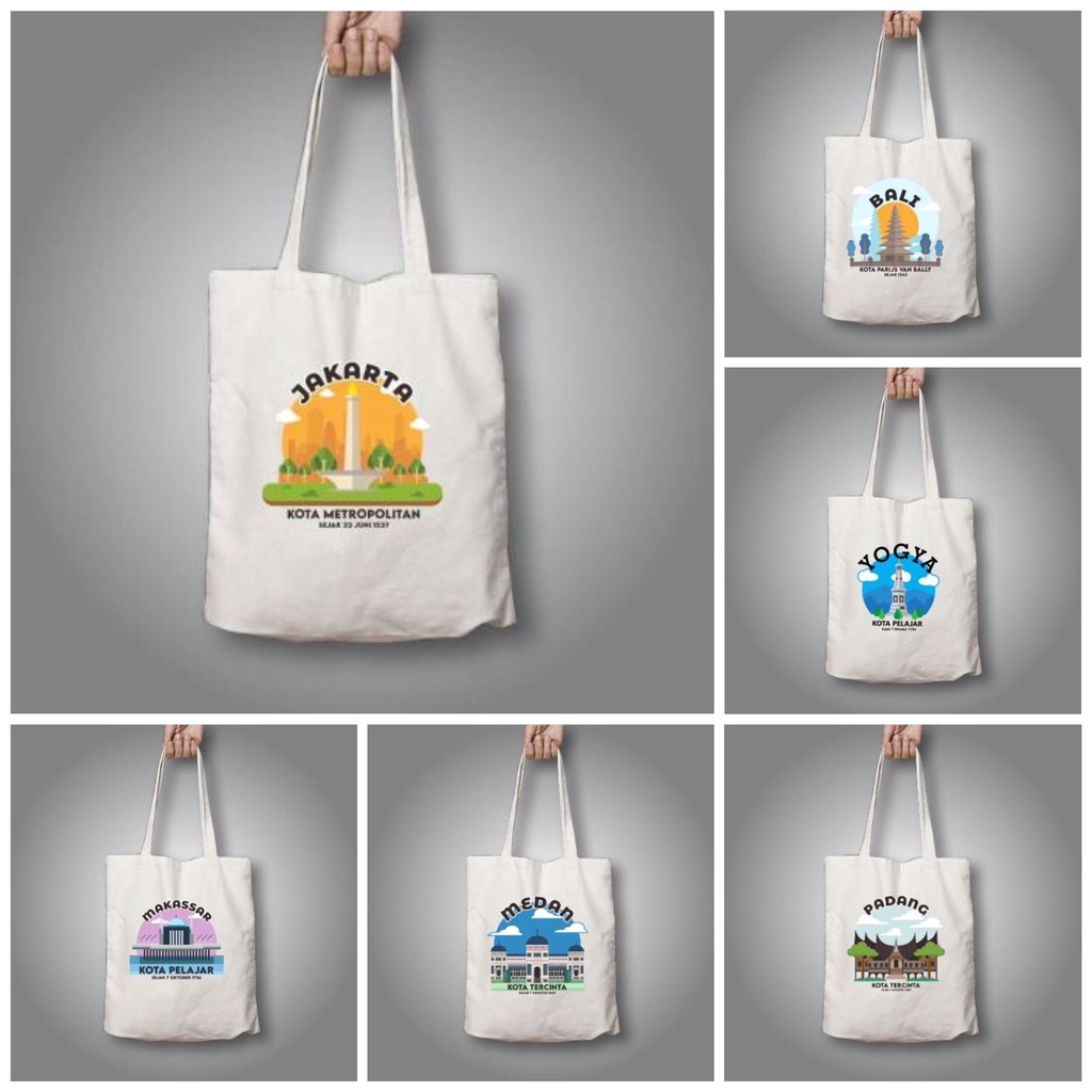 TOTE BAG NUSANTARA BAHAN CANVAS PREMIUM