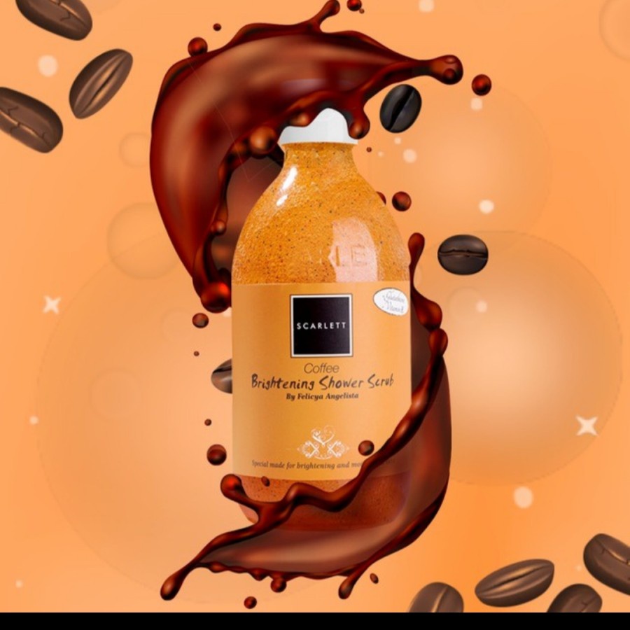 ✨ AKU MURAH ✨Scarlett Whitening Shower Scrub Coffee