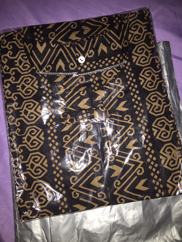 Batik Dolby Dolbi Dobby Doby Tenun Sutra Tulis Katun Atbm Baron Atasan Batik Wanita Sogan Srg308