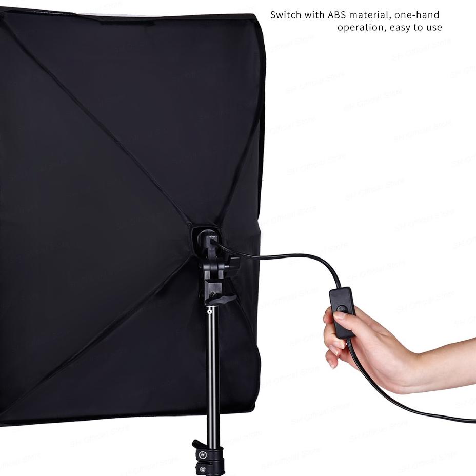 Banyak Stock Paket Softbox Lighting Lampu Studio Foto Video E27 Single Socket Payung Reflektor TaffSTUDIO