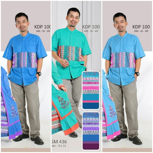 (Gamis dan Koko Dewasa) Busana Muslim Gamis Koko Sarimbit Couple KeKe SR 2 | Koko Dewasa Keke KD 100
