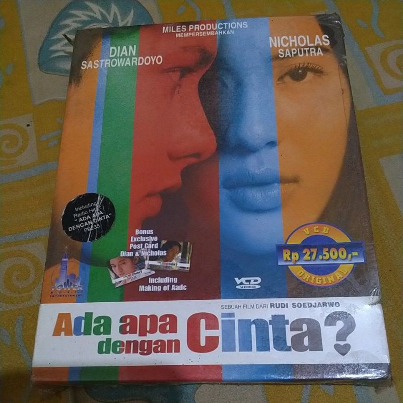 VCD FILM ADA APA DENGAN CINTA 1 ORIGINAL