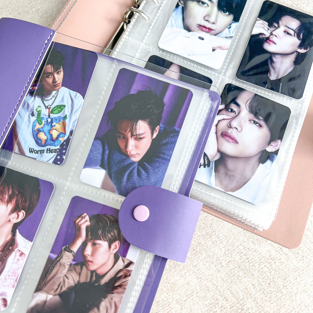 [A6 Wide]  Half Window Binder Album Penyimpanan Photocard / Sleeve 4P 6 Ring Holes Lubang Estetik Aesthetic binder