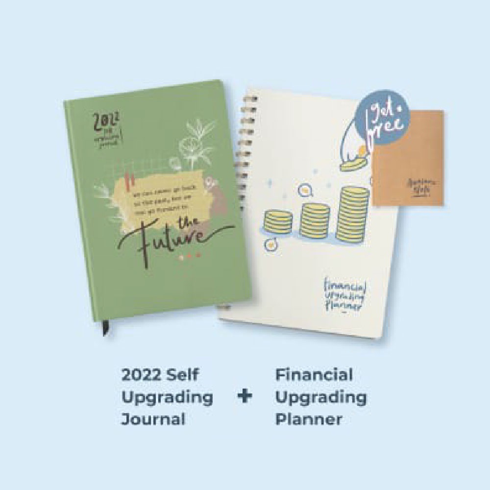 [Ready Stock] Paket Bundling 2022 - Buku Agenda Self Upgrading Journal 2022 dan Financial Planner by