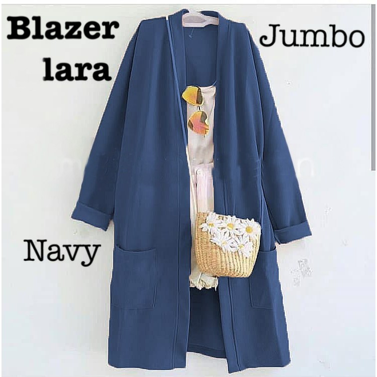 QFS BLAZER LARA HITAM / NAVY / COKSU / ALL SIZE