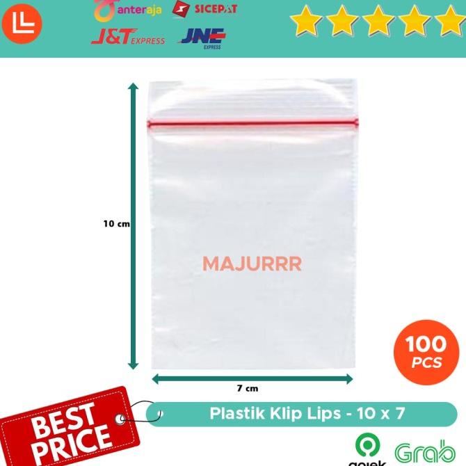 Klip Plastik Bening PP Ukuran 10x7 cm / 10 X 7 cm isi 100 PCS
