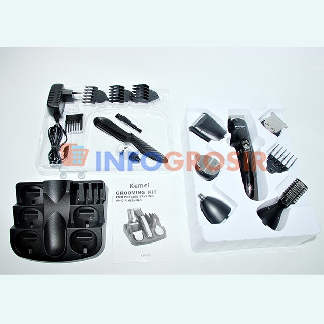 Electric Shaver Profesional Kemei KM-600 Alat Cukur Rambut, Jenggot, Kumis Original