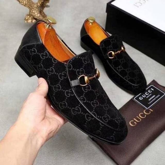 Sepatu pantofel gucci kualitas mirror