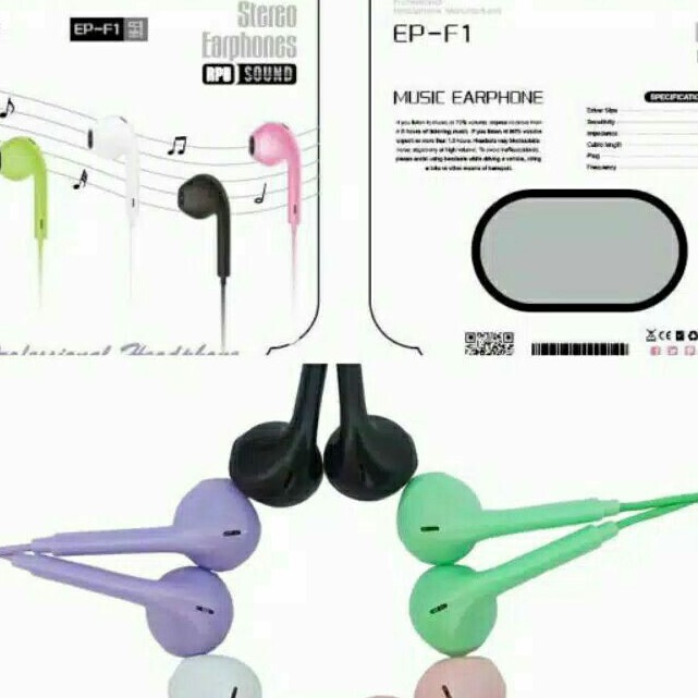 ⭐️ Jendela Kosmetik ⭐️ ( OR88 ) Macaron Hi Fi Stereo OR88 Type F1 / Headset / Earphone / Handsfree