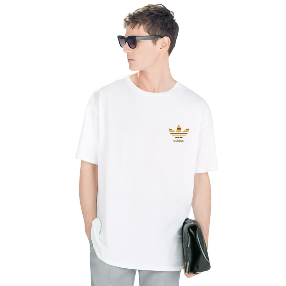 Adidas Kaos Pria Wanita Oversize Tshirt Adidas Katun 24S