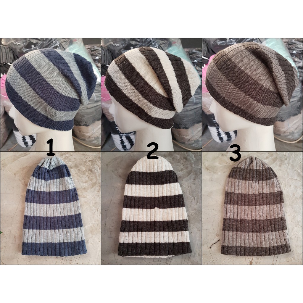 Kupluk beanie Rajut motif allsize Dewasa MJ-SALUR