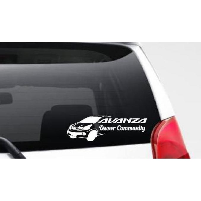 Diskon Stiker Avanza Owner Community Mobil Motor Body Kaca Belakang Sticker Terbaru
