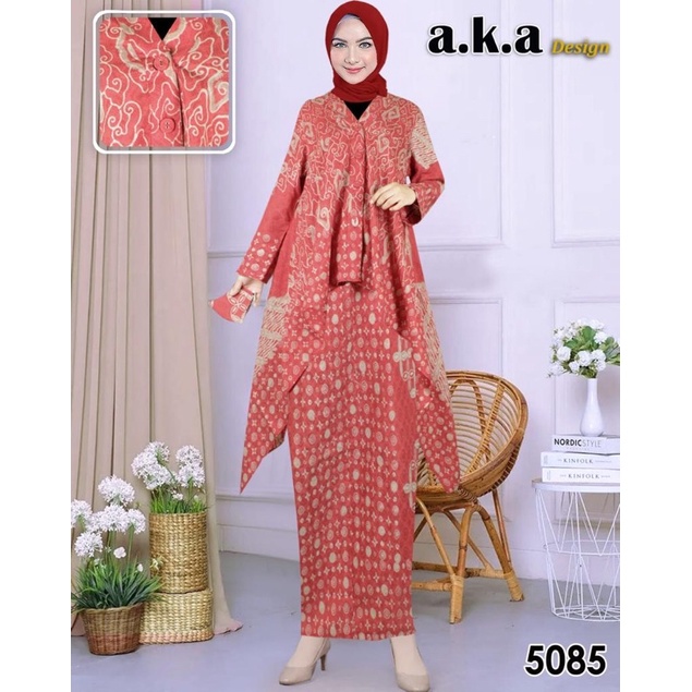 5085 > SETELAN ROK BATIK VISCOSE SEMI SUTRA / SETELAN VISCOSE BUSUI PREMIUM / SETELAN BATIK ORIGINAL