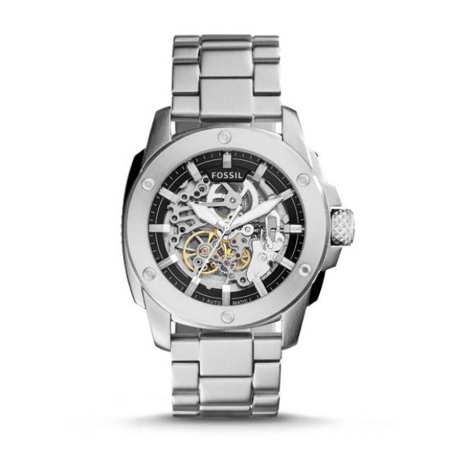 Fossil modern machine automatic stainless steel watch
